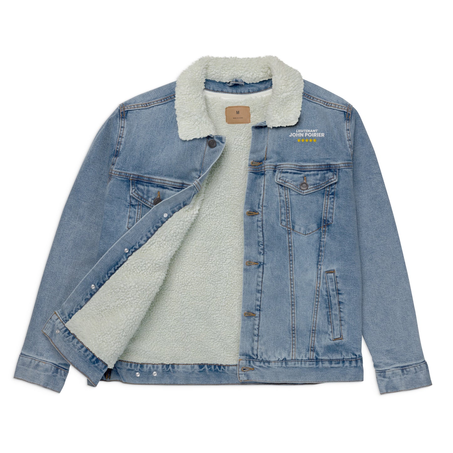 Veste sherpa en jean unisexe