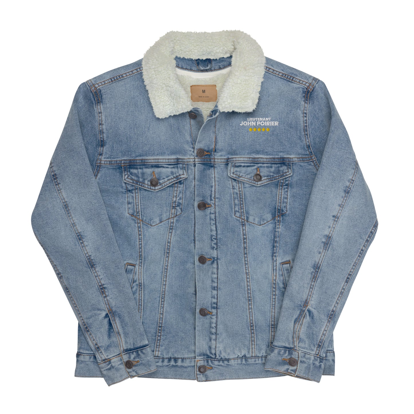 Veste sherpa en jean unisexe